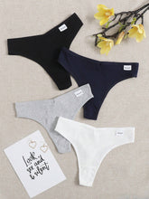 4pack Rib Panty Set shein